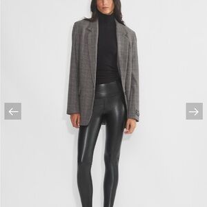 Aritzia SOLD OUT Daria Pant by Wilfred free Faux leather Leggings- BLACK sz S